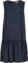 Creamie - jurk - chiffon - blauw - Maat 122