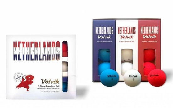 Volvik Vivid Golfballen Country Pack NL - 9 stuks