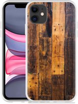 Geschikt voor Apple iPhone 11 Hoesje Special Wood - Designed by Cazy