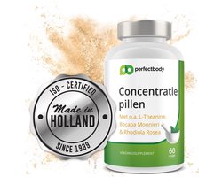 #1 Concentratie Pillen (60 Capsules!) | Verhoog Concentratie, Geheugen, Focus & Mentale Prestaties | Vervang Zoete Energiedrank | 100% Nederlands, Natuurlijk & Veilig