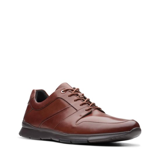Clarks - Heren schoenen - Un Tynamo Flow - G - mahogany leather - maat 41 |  bol.com