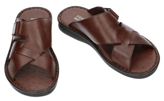 Fbaldassarri -Heren - bruin - pantoffel/slippers - maat 46 | bol.com