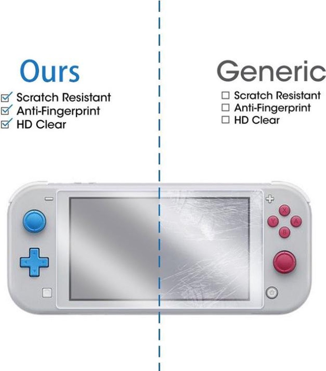 2 stuk Screen Protector 9H Glas Cover Nintendo Switch Lite