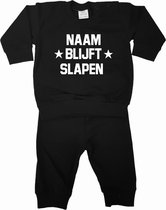Pyjama met naam blijft slapen met ster-Maat 68/74