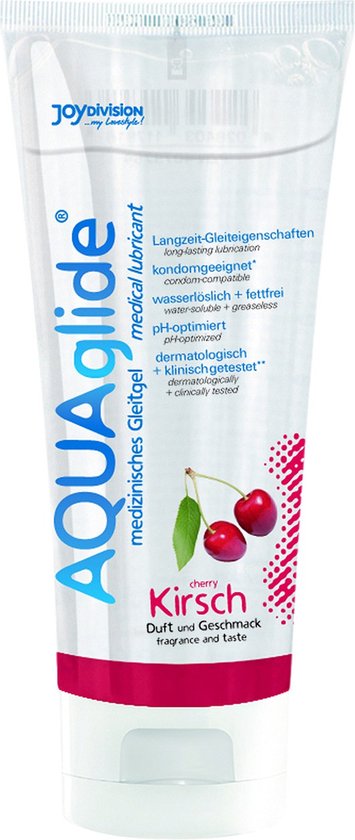 AQUAglide Glijmiddel Kers - 100 ml