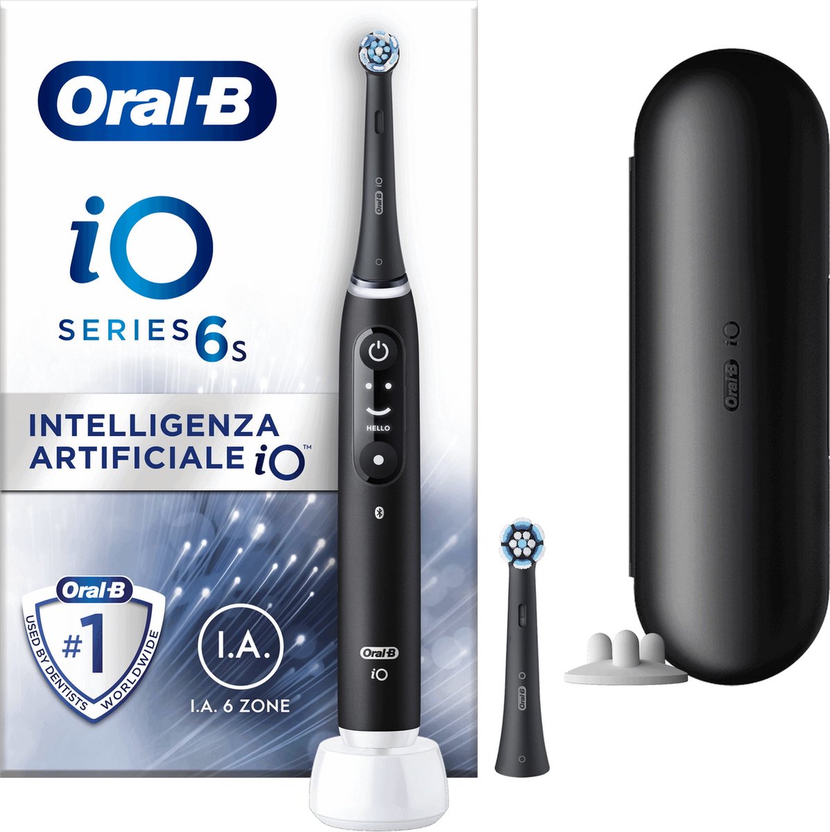 Oral-B iO 6 Volwassene Vibrerende tandenborstel Zwart
