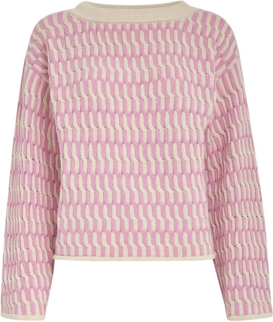 Foto: Peppercorn sif boat neck knit pullover whitecap creme jacquard