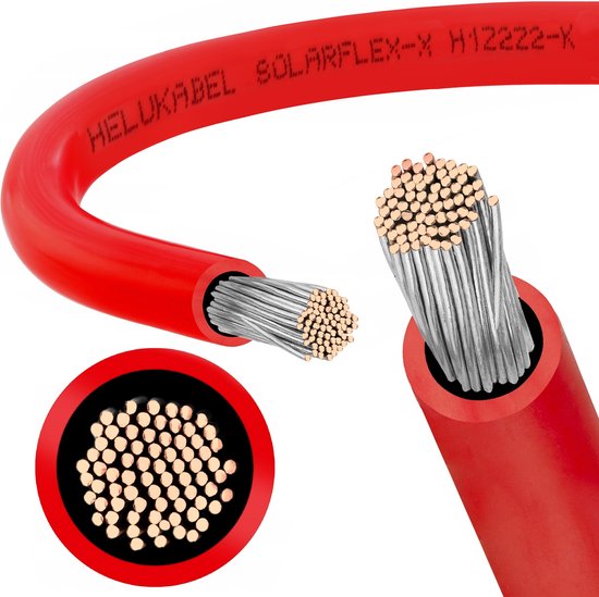 Verlengkabel aan beide zijden zonnestekker zonnekabel rood/zwart 4mm² incl. stekker lengte 2 x 40 m