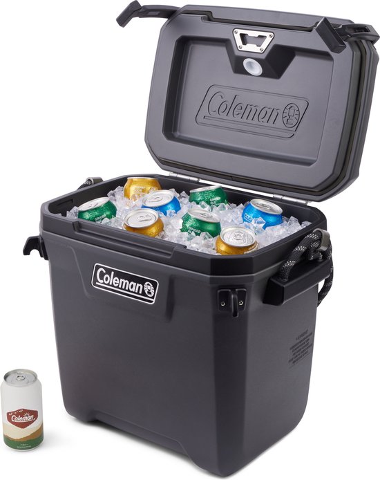 Coleman 28QT Convoy Cooler - 29 liter koelbox - lichtgewicht - antibacterieel - grijs van Coleman — afbeelding 4