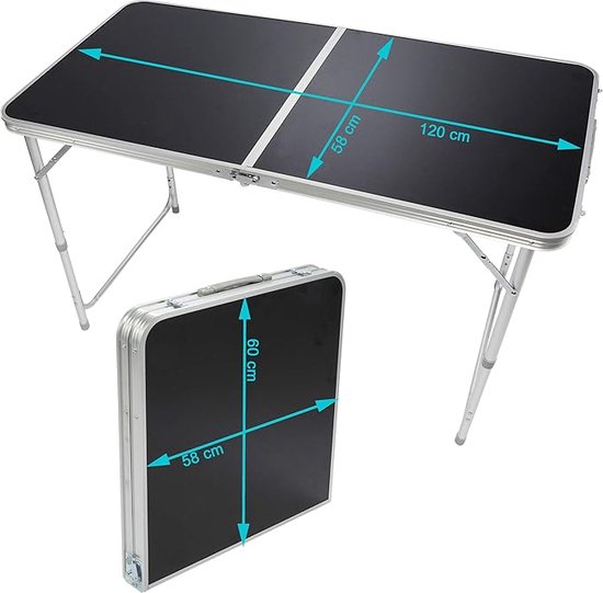 Campingtafel Opvouwbaar Klaptafel draagvermogen En Stabiliteit 120 X campingtafel-opvouwbaar-klaptafel-draagvermogen-en-stabiliteit-120-x