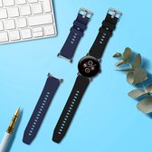 kwmobile 2x armband geschikt voor Google Pixel Watch 2 / Pixel Watch 1 - Bandjes voor fitnesstracker in zwart / donkerblauw