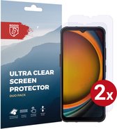 Rosso Screen Protector Ultra Clear Duo Pack Geschikt voor Samsung Galaxy Xcover 7 | TPU Folie | Case Friendly | 2 Stuks