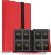 TradingCardPro - Rode verzamelmap binder - Map voor 160 Kaarten - 20 Pagina’s - 4 Pocket - A5 Formaat - Premium Kwaliteit - Binder rood