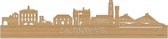 Skyline Zaltbommel Bamboe hout - 100 cm - Woondecoratie - Wanddecoratie - Meer steden beschikbaar - Woonkamer idee - City Art - Steden kunst - Cadeau voor hem - Cadeau voor haar - Jubileum - Trouwerij - WoodWideCities