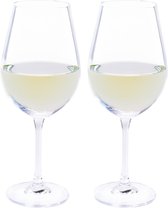 2x Witte wijnglazen 52 cl/520 ml van kristalglas - Kristalglazen - Wijnglas - Cadeau voor de wijnliefhebber