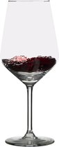 6x Luxe wijnglazen voor witte wijn 530 ml Carre - 53 cl - Witte wijn glazen - Wijn drinken - Wijnglazen van glas
