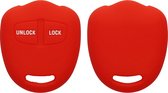 kwmobile autosleutel hoesje geschikt voor Mitsutothi 2-knops autosleutel - Autosleutel behuizing in rood