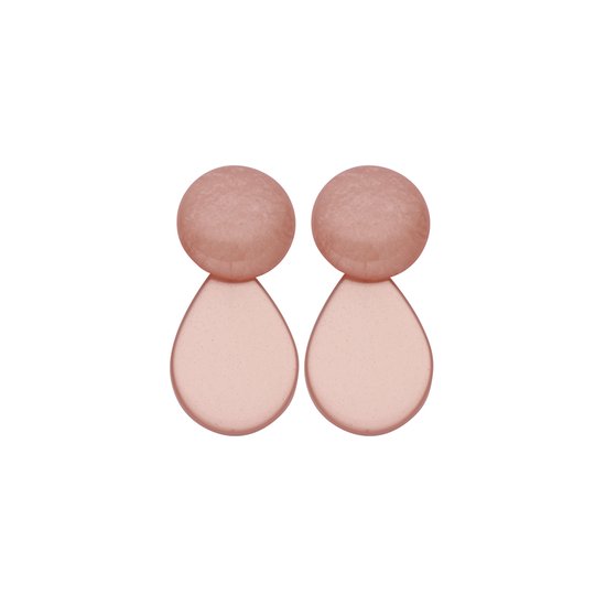 Les Cordes - LOB2 (OB) - Boucles d'oreilles - Rose - Résine - Bijoux - Femme - Printemps/Été