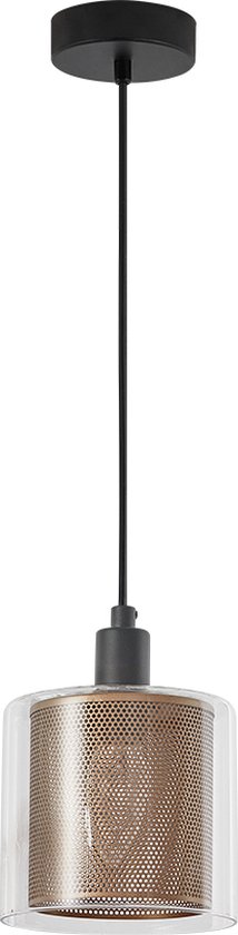 Hanglamp Voor Eetkamer, Slaapkamer, Woonkamer - Glass Serie - Metaal -1xE14 - lichts excl. lichtbron - Kuiper