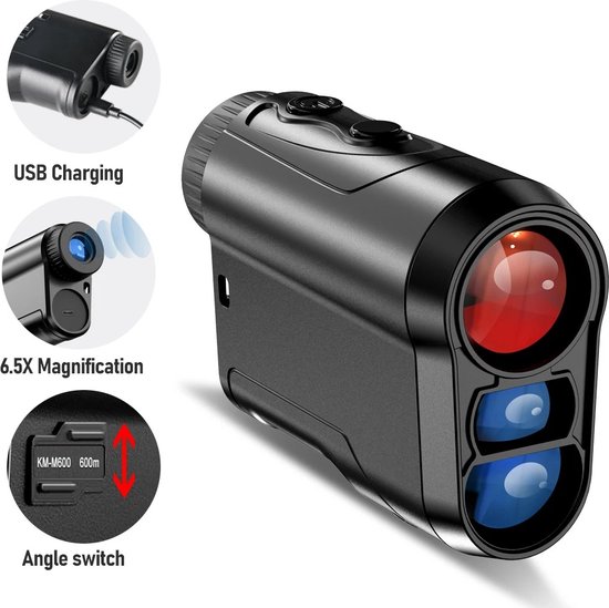 Télémètre Laser Revasri AK-600H – Blanc – Golf – Avec étui – Neuf – Stock UK