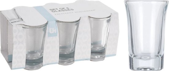 Borrelglazen set - 6 stuks