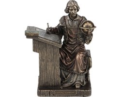 Veronese Design Beeld/figuur - Nicolaas Copernicus gebronsd beeld - (hxbxd) ca. 16,5cm x 12,2cm x 9,7cm