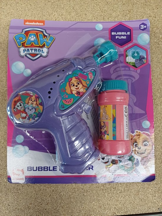 Paw patrol bellenblaas pistool roze