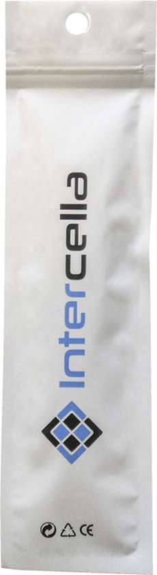 Witte verpakking van Intercella met blauw logo en CE-markering.