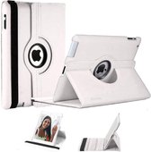Draaibaar Hoesje 360 Rotating Multi stand Case - Geschikt voor: Apple iPad Air 1 2013 / Air 2 2014 / 2017 / 2018 9.7 inch - Wit