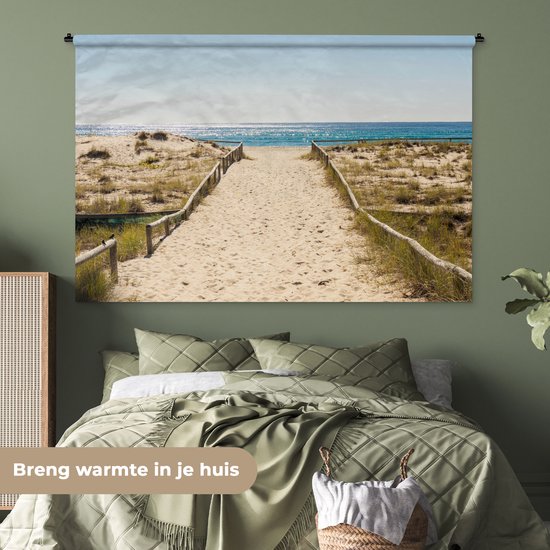 Wandkleed - Wanddoek - Zee - Zand - Australië - 180x120 cm - Wandtapijt