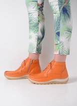 Chaussures à lacets Wolky High Salado cuir orange