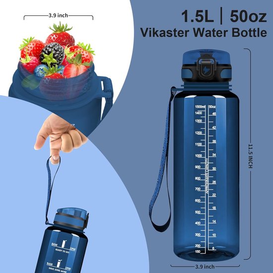 Gourde Isotherme Vikaster 500ml - Bouteille Inox Sans BPA Étanche