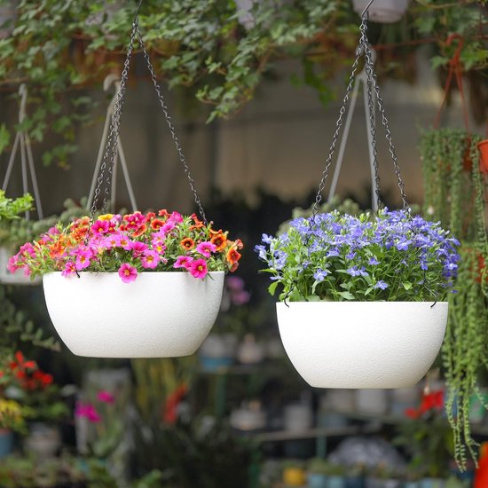 KADAX Pot de Fleurs Haut 36 cm, Plastique Imitation rotin, résistant aux intempéries – intérieur/extérieur, Graphite