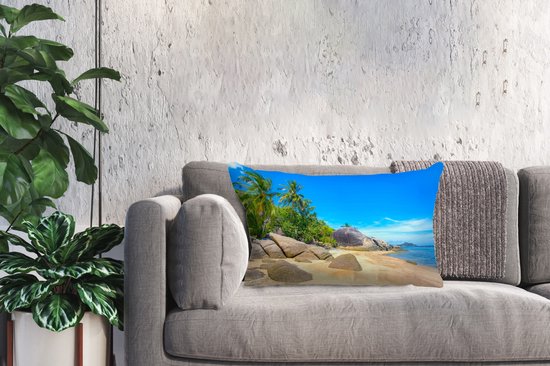 Sierkussens - Kussentjes Woonkamer - 60x40 cm - Strand - Tropisch - Zee - Planten
