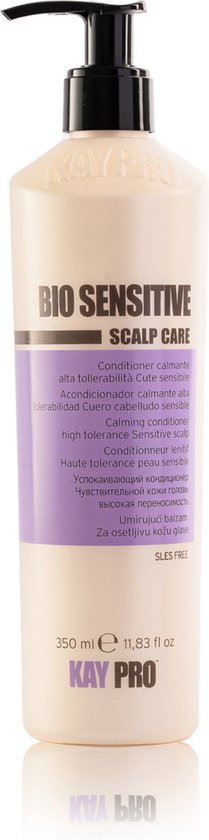 Fles Kay Pro Bio Sensitive Scalp Care conditioner voor gevoelige hoofdhuid, 350ml.