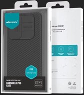 Nillkin CamShield Hoesje voor de Samsung Galaxy A55 - Back Cover met Camera Slider - Extra Camera Bescherming - Blauw