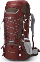 Trekkingrugzak voor heren, wandelrugzak voor dames, reisrugzak, grote rugzak met regenbescherming, voor outdoor, reizen, camping, trekking