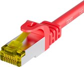 UBCPro - Câble Patch SFTP/PIMF CAT7 Rouge 50M Avec Connecteurs RJ45