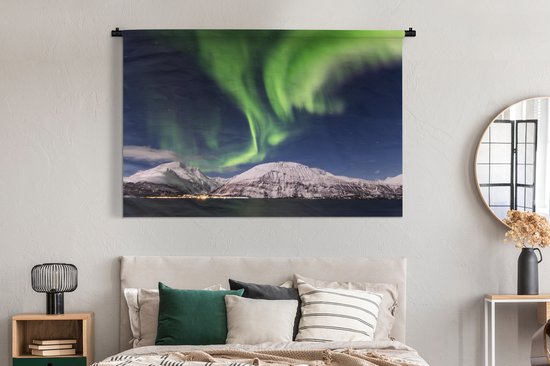 Tapisserie - Aurores boréales - Paysage - Norvège - 180x120 cm - Tapisserie