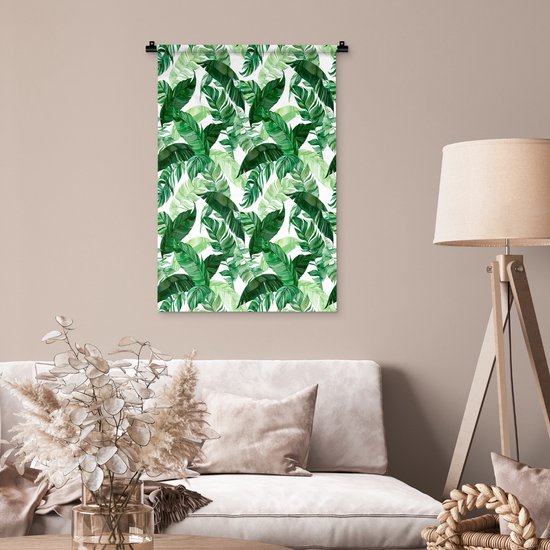 Tapisserie - Tapisserie - Feuilles - Vert - Motif - 60x90 cm - Tapisserie