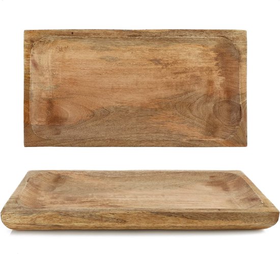 Decoratief dienblad houten dienblad rechthoekig