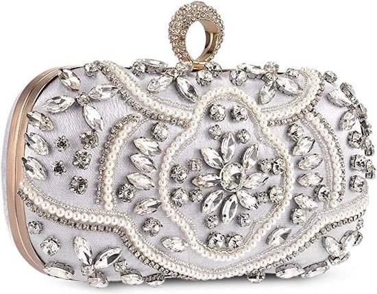 Sac à Main De Soirée Femme, Motifs Diamant, Noir, Neuf Sans étiquette