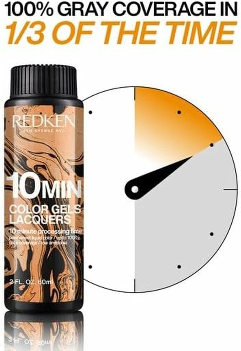 Permanent Dye Redken Color Gels Lacquers Minutos 3 x 60 ml Nº 6ABN-6.19 (3 Units)