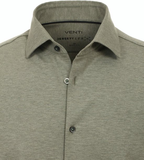 Groen Venti Jerseyflex Overhemd Body Fit 123955800-300 - XL