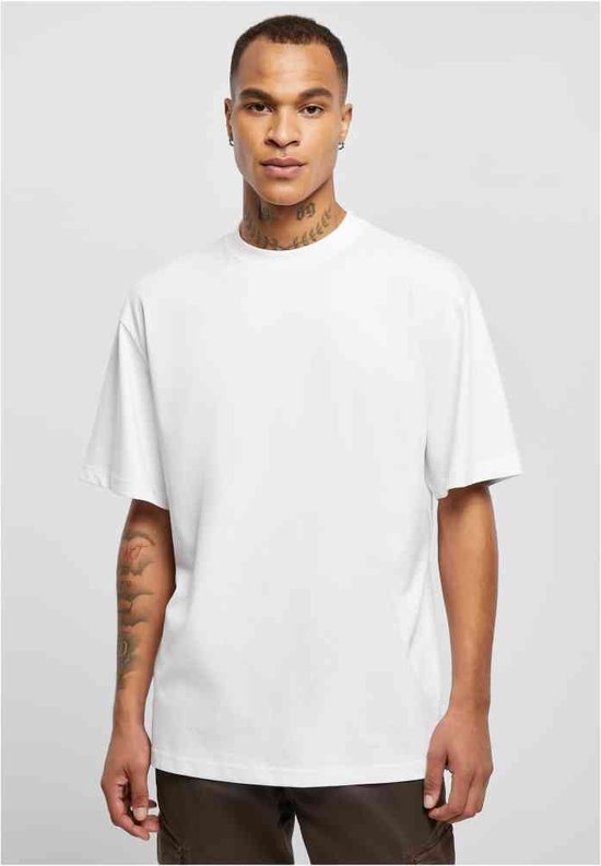 Urban Classics - Tall 2-pack Heren T-shirt - XXL - Wit/Wit