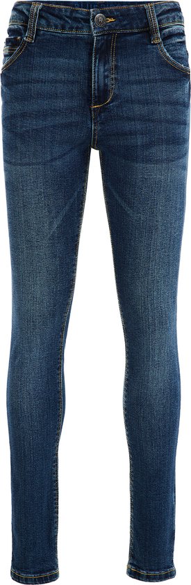 WE Fashion Jongens skinny fit jeans van jog denim