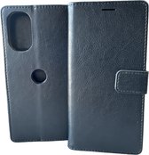 Portemonnee Bookcase Hoesje Geschikt voor: Motorola Moto G62 5G - Zwart