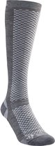 Craft 2 paires de chaussettes de cyclisme Hiver Unisexe Grijs / WARM HIGH 2-PACK SOCK GRANITE/PLATINUM - 37/39