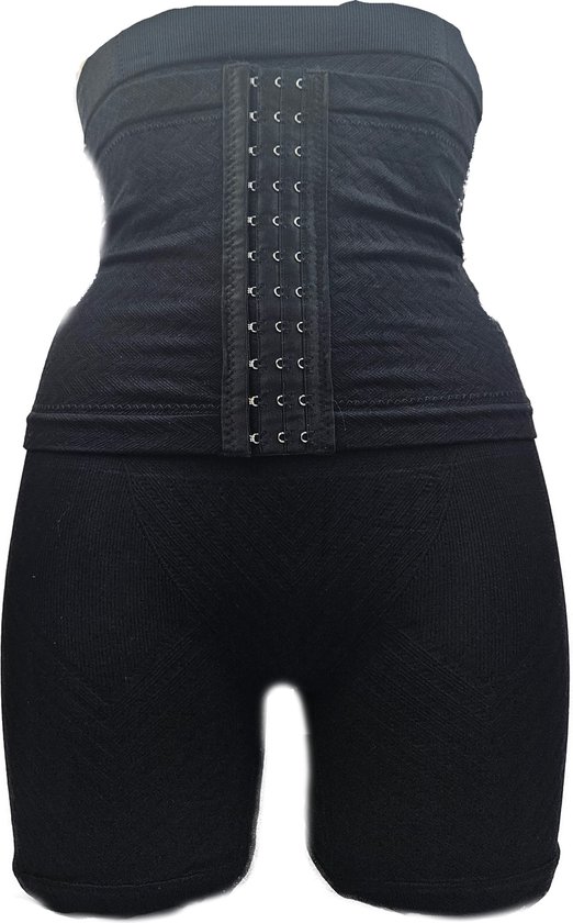 BamBella® Taille korset - Broek- maat M - Sterk corrigerende ondergoed Zwart