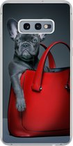 Geschikt voor Samsung Galaxy S10e hoesje - Hond - Grappig - tas - Kinderen - Jongens - Meisjes - Kids - Siliconen Telefoonhoesje